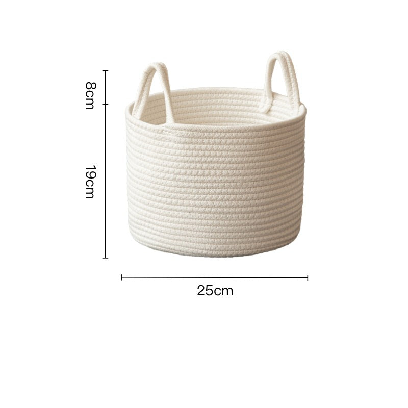 Elora white rope basket