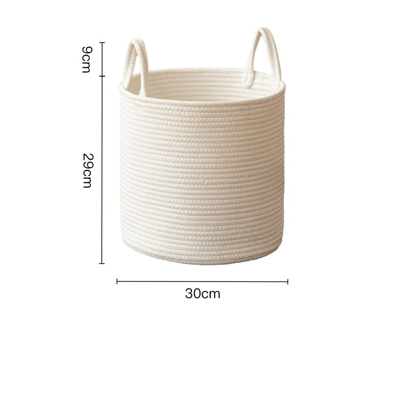 Elora white rope basket